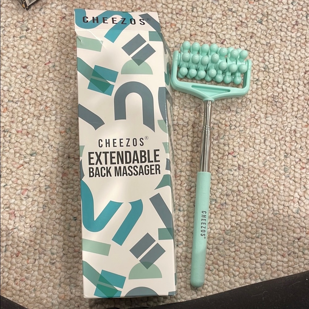 Cheezos Mint Green Extendable Back Massager